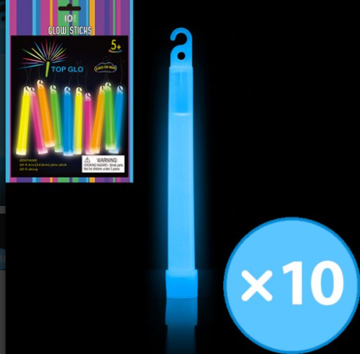 Buy GLOW 6"L/STICK/STRING BLUE P10 at NIS Packaging & Party Supply Brisbane, Logan, Gold Coast, Sydney, Melbourne, Australia