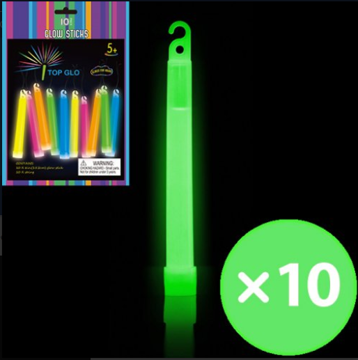 Buy GLOW 6"L/STICK/STRING GREEN 10 at NIS Packaging & Party Supply Brisbane, Logan, Gold Coast, Sydney, Melbourne, Australia