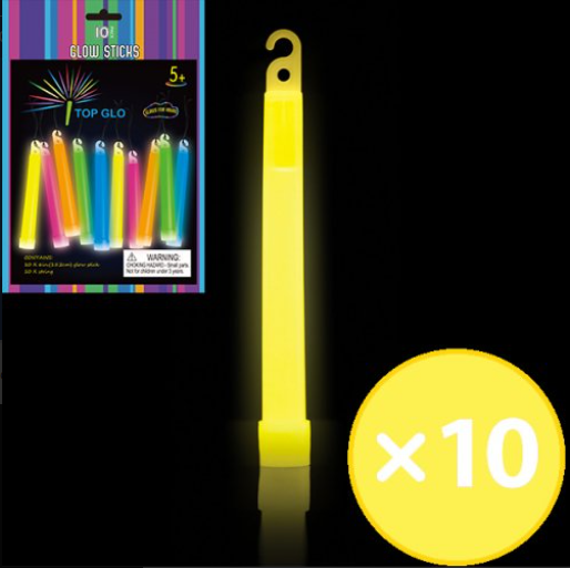 Buy GLOW 6"L/STICK/STRING YELLOW at NIS Packaging & Party Supply Brisbane, Logan, Gold Coast, Sydney, Melbourne, Australia