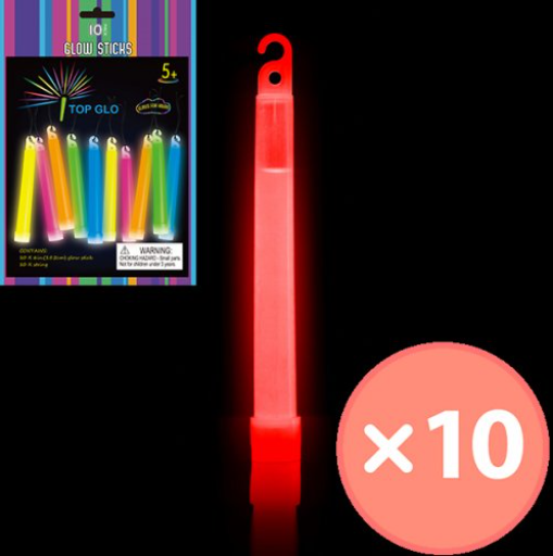 Buy GLOW 6"LIGHTSTICK/STRING RED at NIS Packaging & Party Supply Brisbane, Logan, Gold Coast, Sydney, Melbourne, Australia