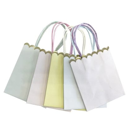 Gift/Paper Bags Small Pastel  5pk NIS Packaging & Party Supply