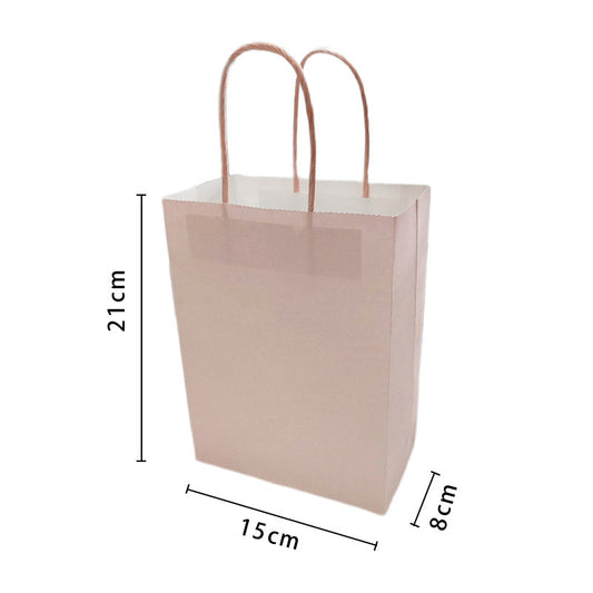 Gift/Party Paper bag Baby pink - 4pk NIS Packaging & Party Supply