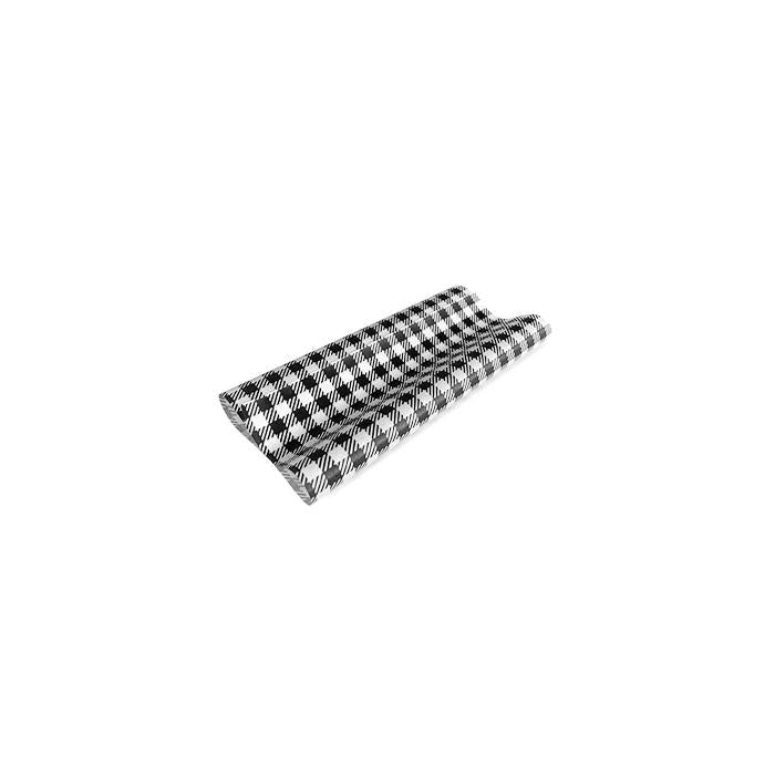 Greaseproof Paper Gingham Black Half 190 x 150mm – 400/ream NIS Traders