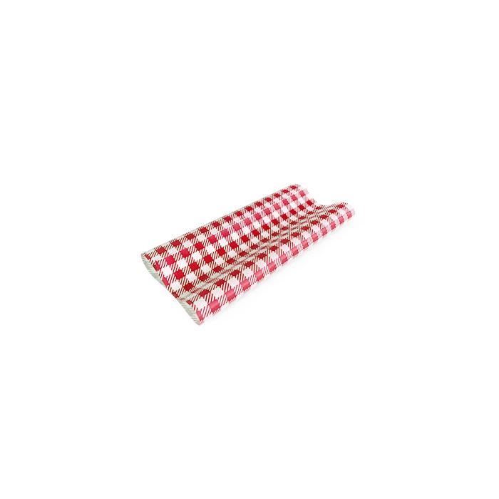 Greaseproof Paper Gingham Red Half 190 x 150mm – 400/ream NIS Traders