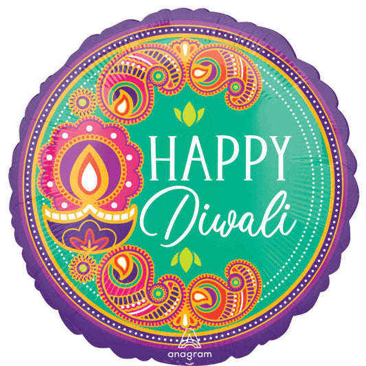 HAPPY DIWALI RANGOLI DREAM Fil Balloon 45cm (1pc) NIS Traders