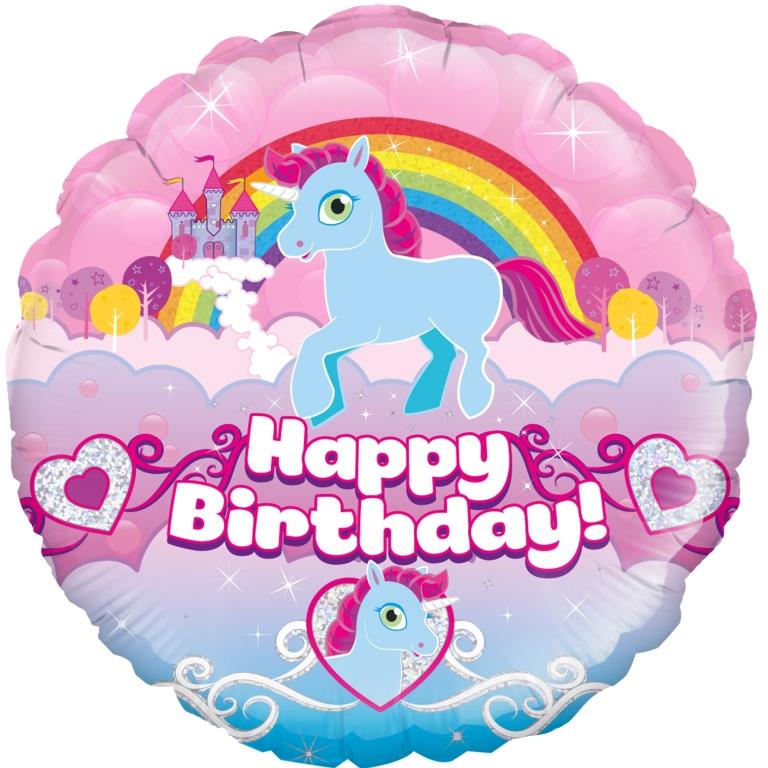 Buy Happy Birthday Rainbow Unicorn Foil Balloon at NIS Packaging & Party Supply Brisbane, Logan, Gold Coast, Sydney, Melbourne, Australia