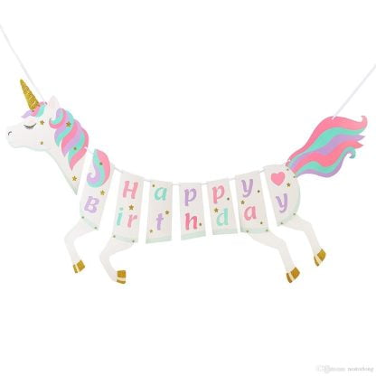 Happy Birthday UNICORN GARLAN 2.5m NIS Traders