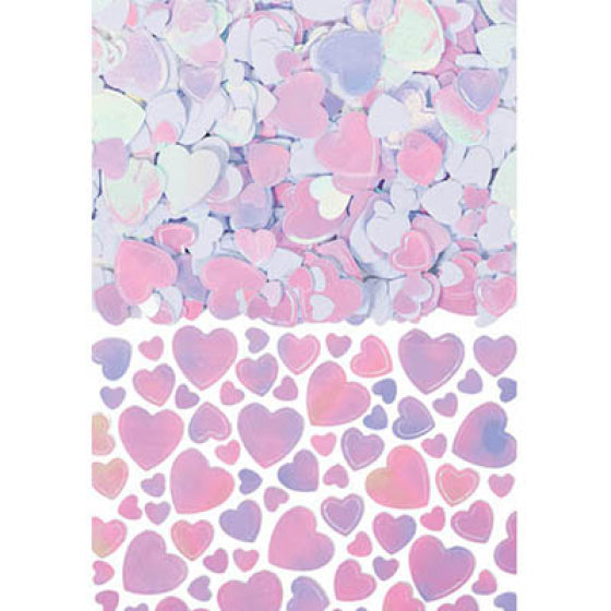 Hearts Confetti 70G -IRIDESCENT NIS Traders