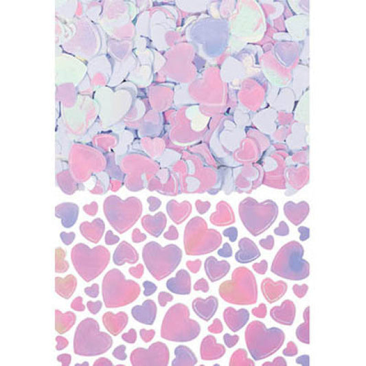 Hearts Confetti 70G -IRIDESCENT NIS Traders