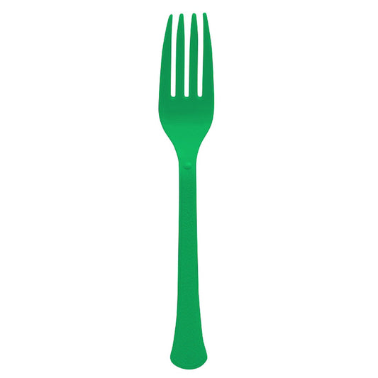 Heavy Duty Fork -Festive Green ( 20 pack) NIS Traders