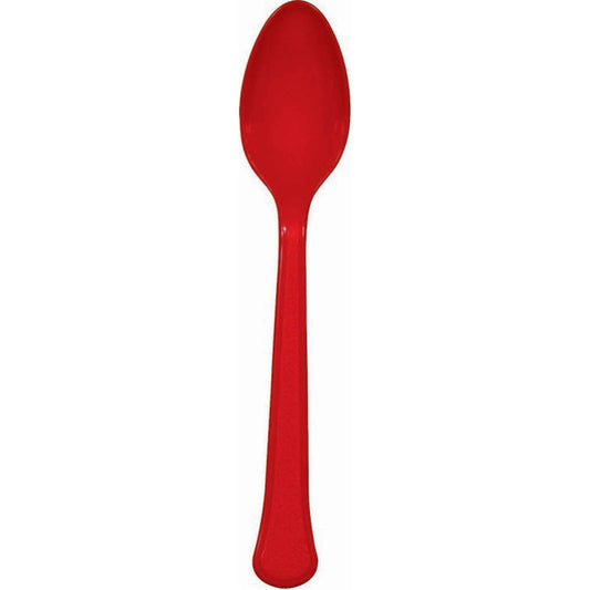 Heavy Duty Spoon -Apple Red 20pc NIS Traders