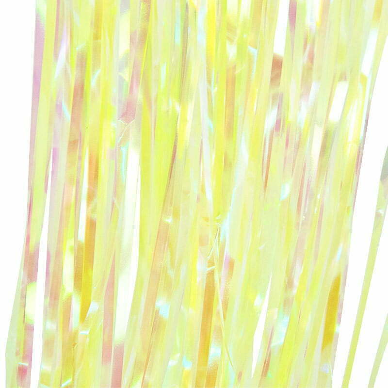 IRIDESCENT CURTAIN -YELLOW 200x90cm NIS Traders