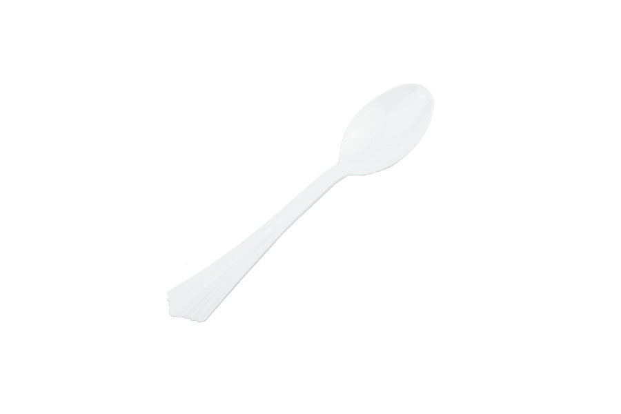 White Heavy Duty Spoon 40pk (173mm)