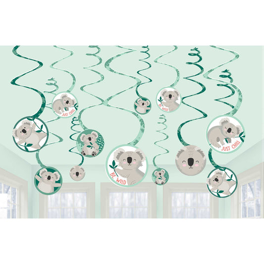 Koala Spiral Swirl Decorations Value Pack NIS Traders