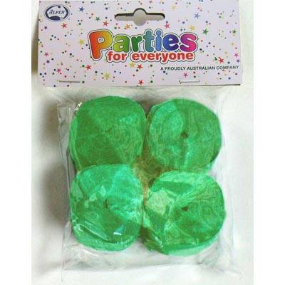 Lime Streamer Crepe Pack of 4 NIS Traders