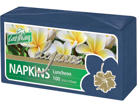 Luncheon Napkins Quarter Fold, Dark Blue 100PK 310 x 310 mm (open) NIS Traders