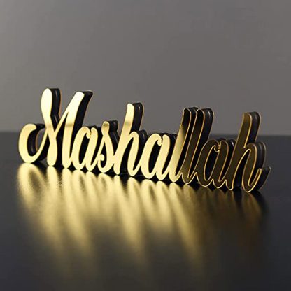 MASHALLAH TABLE DECORATION – GOLD NIS Traders