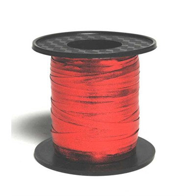 Buy METALLIC RIB.CURL. RED 225m at NIS Packaging & Party Supply Brisbane, Logan, Gold Coast, Sydney, Melbourne, Australia