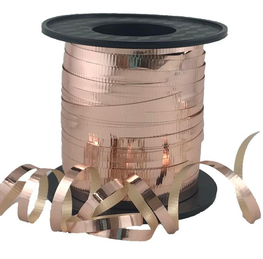 Buy METALLIC RIB.CURL.ROSEGOLD225m at NIS Packaging & Party Supply Brisbane, Logan, Gold Coast, Sydney, Melbourne, Australia