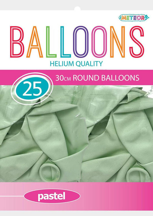 Pastel Macaron Balloons Green - 25 x 30cm