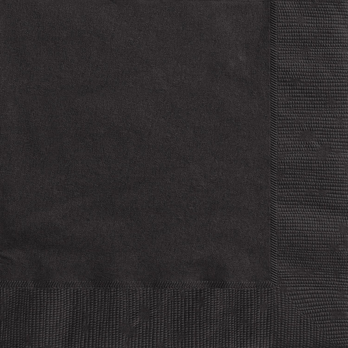 Midnight Black 50 Luncheon Napkins 2ply 33cm x 33cm (13" x 13")