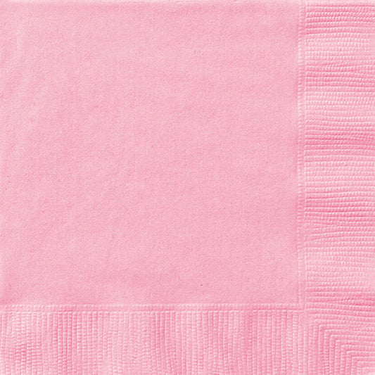 Lovely Pink 50 Luncheon Napkins 2ply 33cm x 33cm (13" x 13")