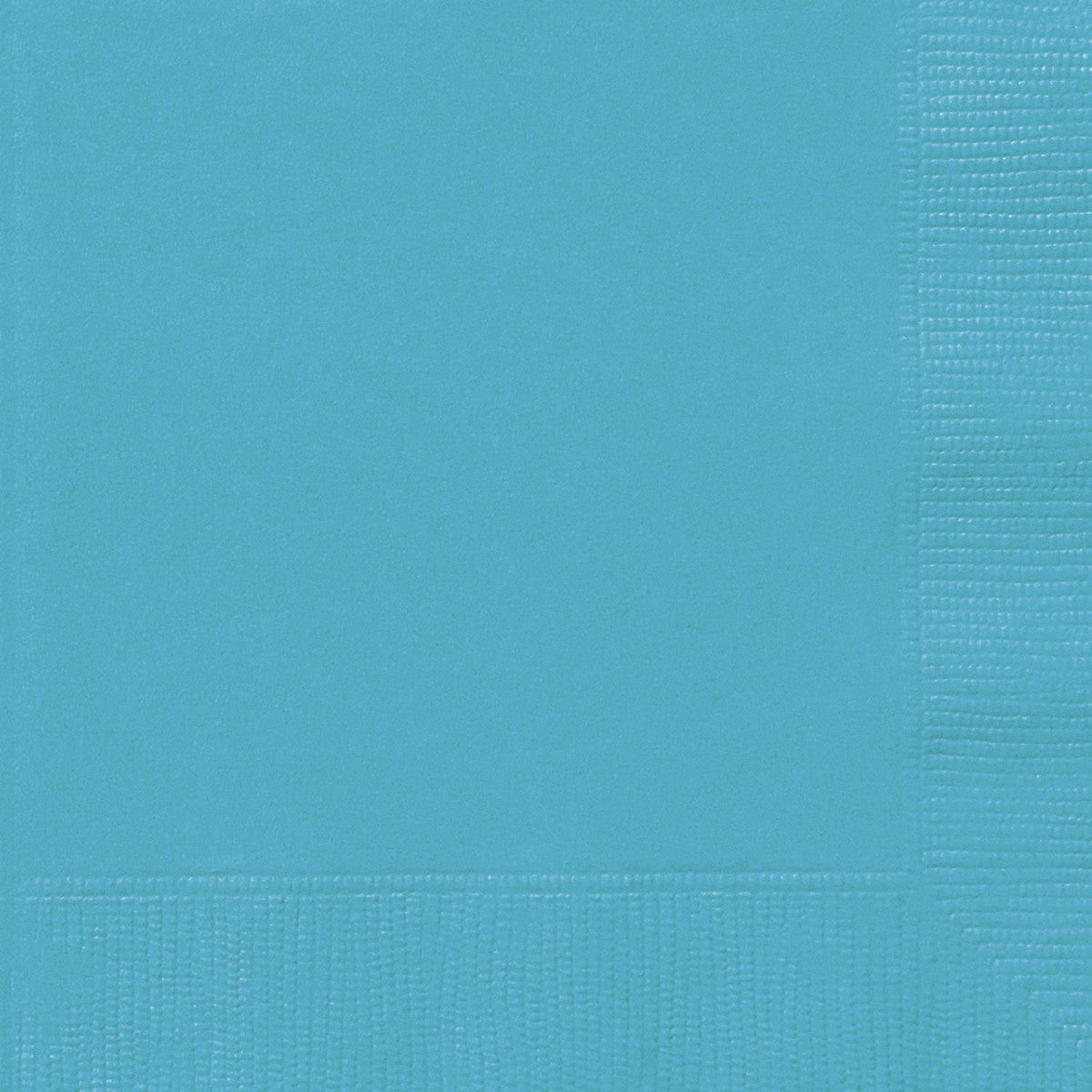 Caribbean Teal 50 Luncheon Napkins 2ply 33cm x 33cm (13" x 13")