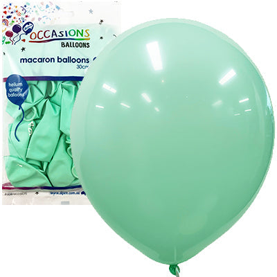 Buy Macaron Light Green 30cm 25 Pack at NIS Packaging & Party Supply Brisbane, Logan, Gold Coast, Sydney, Melbourne, Australia