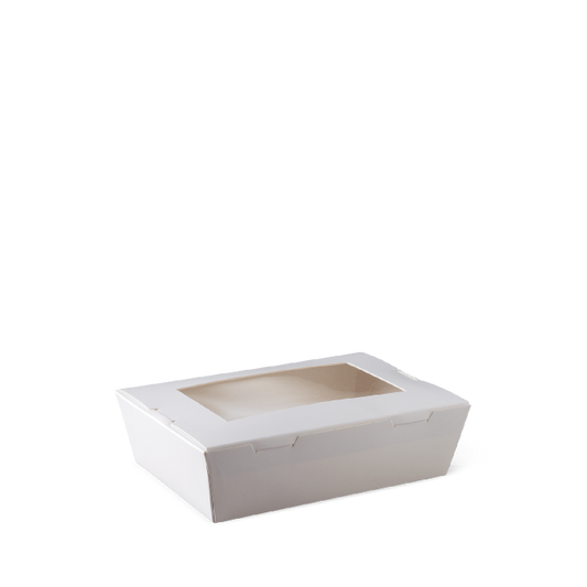 EXTRA SMALL WINDOW LUNCH BOX WHITE 1pc