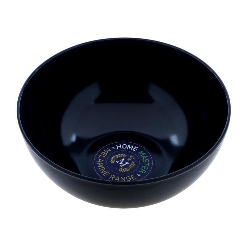 Melamine Bowl Round 17.5cm Dia x 8cm - Black NIS Traders