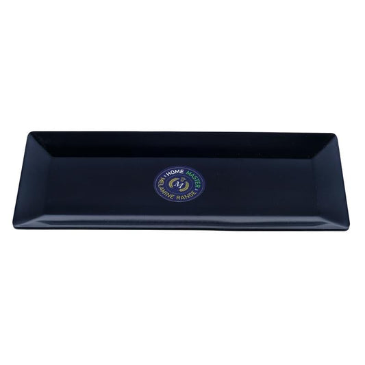 Melamine Platter Tray Rectangular 35cm x 15cm x 1.5cm - Black NIS Traders