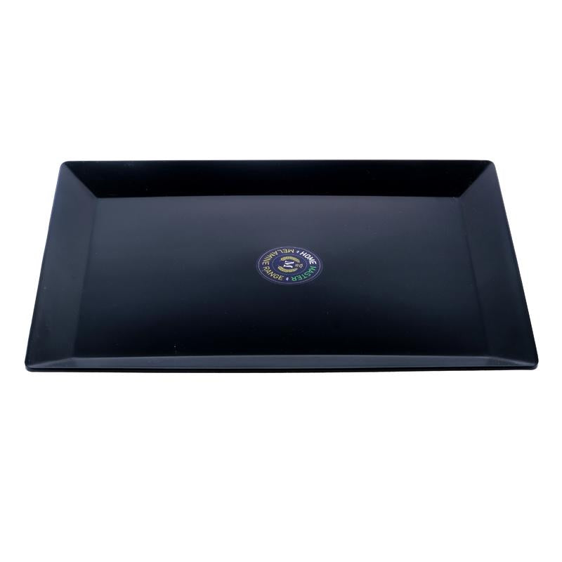 Melamine Platter Tray Rectangular 40cm x 30cm x 2.5cm - Black NIS Traders