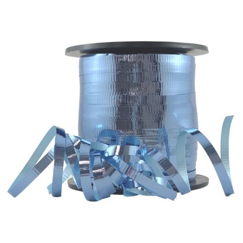 Metallic Curling Ribbon Light Blue 225m 1pc NIS Traders