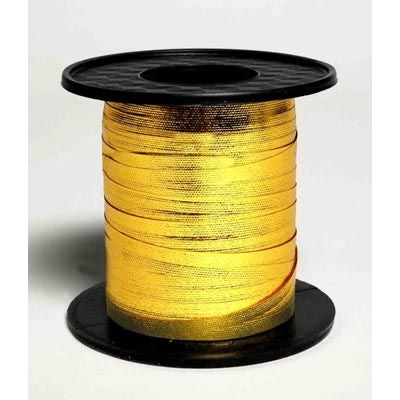 Buy Metallic Ribbon Curling GOLD 225m 1pc at NIS Packaging & Party Supply Brisbane, Logan, Gold Coast, Sydney, Melbourne, Australia