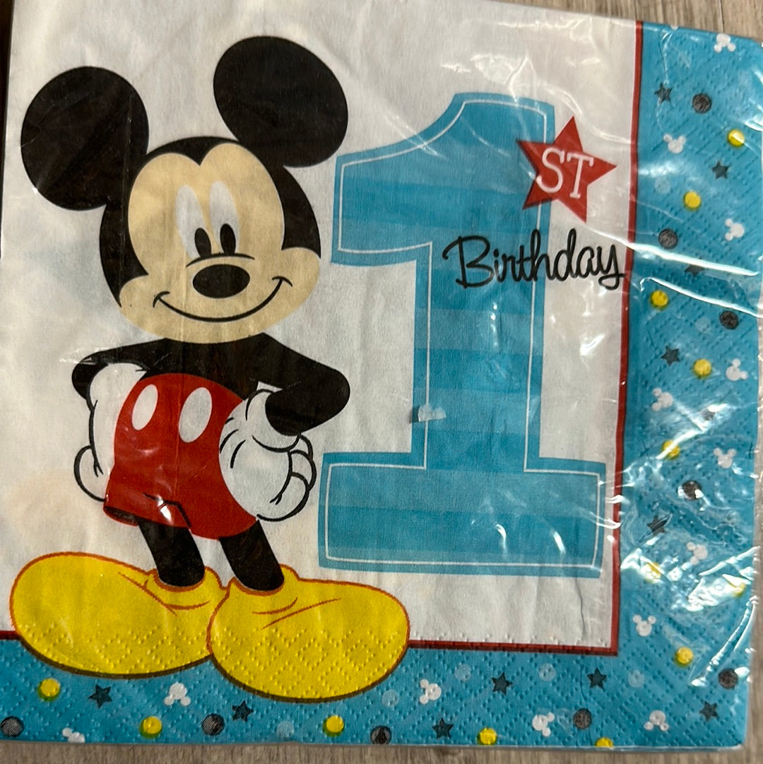 Mickey fun to be one Lunch napkin NIS Traders