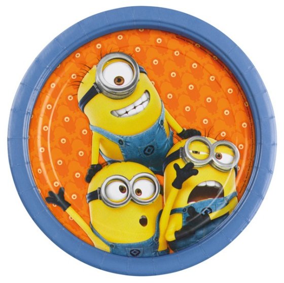 Minions 23CM Paper plates 8pk NIS Traders