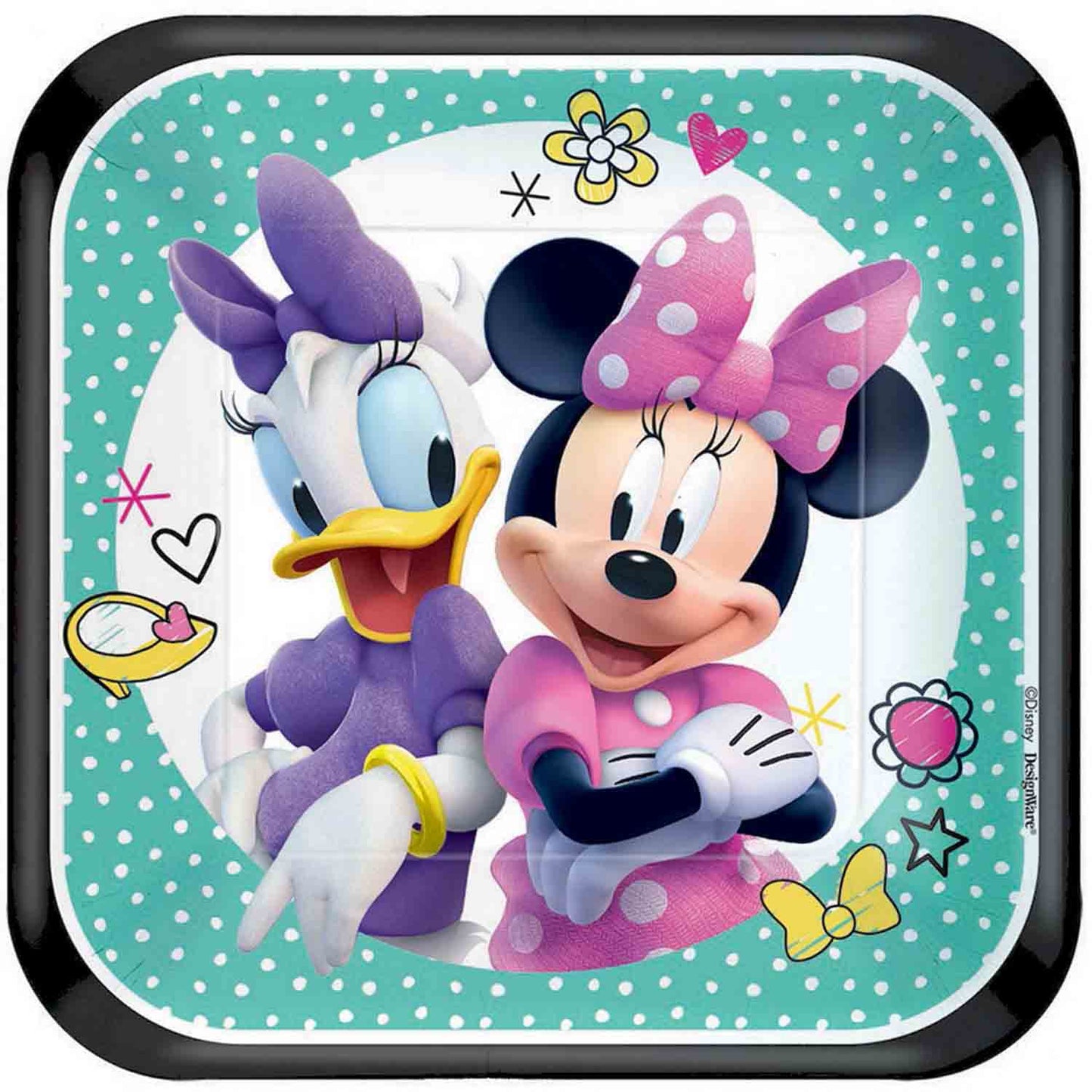 Minnie Mouse Happy Helpers 17cm Square Plate NIS Traders