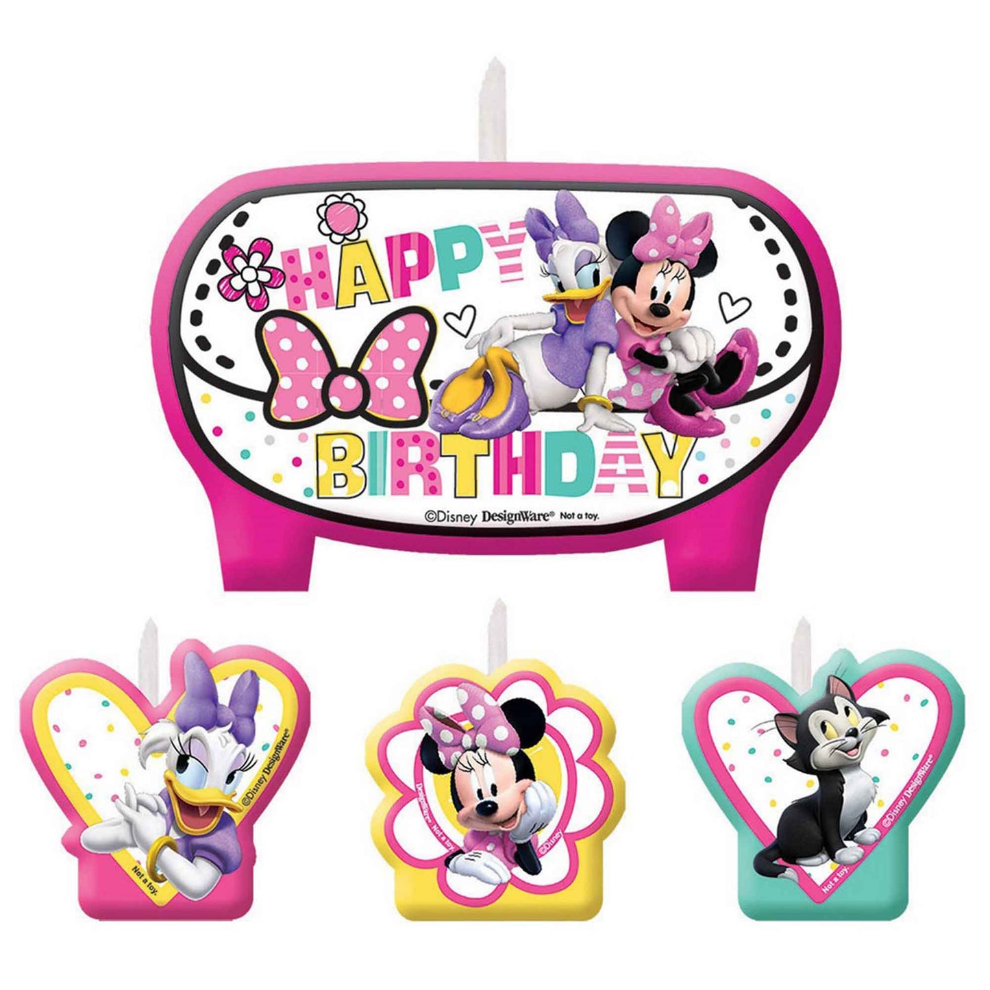 Minnie Mouse Happy Helpers Birthday Candle Set NIS Traders