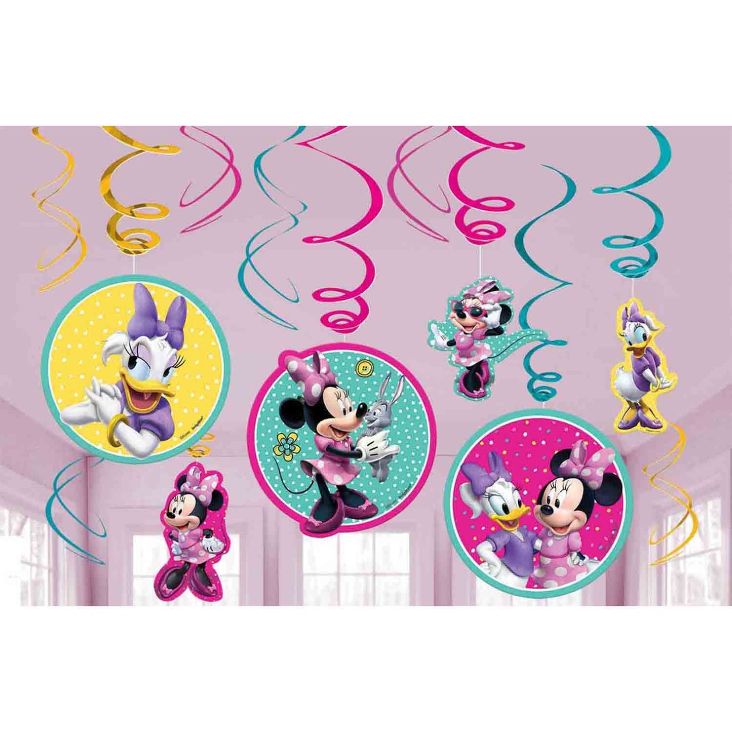 Minnie Mouse Happy Helpers Value Pack Foil Swirl Decorations NIS Traders