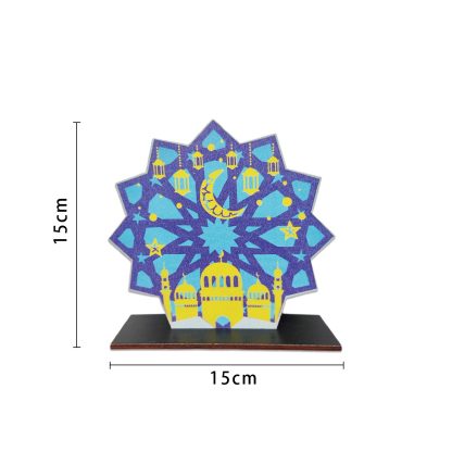 Moon and Star Eid Wooden Table Decoration NIS Traders