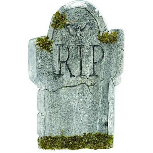 Mossy Bat R.I.P Styrofoam Tombstone Decoration NIS Traders