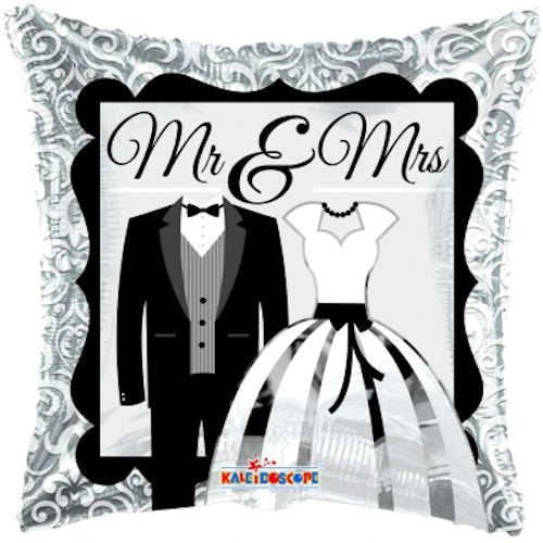 Buy Mr & Mrs Square Foil Balloon at NIS Packaging & Party Supply Brisbane, Logan, Gold Coast, Sydney, Melbourne, Australia