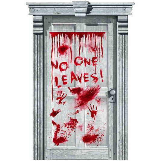 No One Leaves! Dripping Blood Door Deoration Plastic NIS Traders