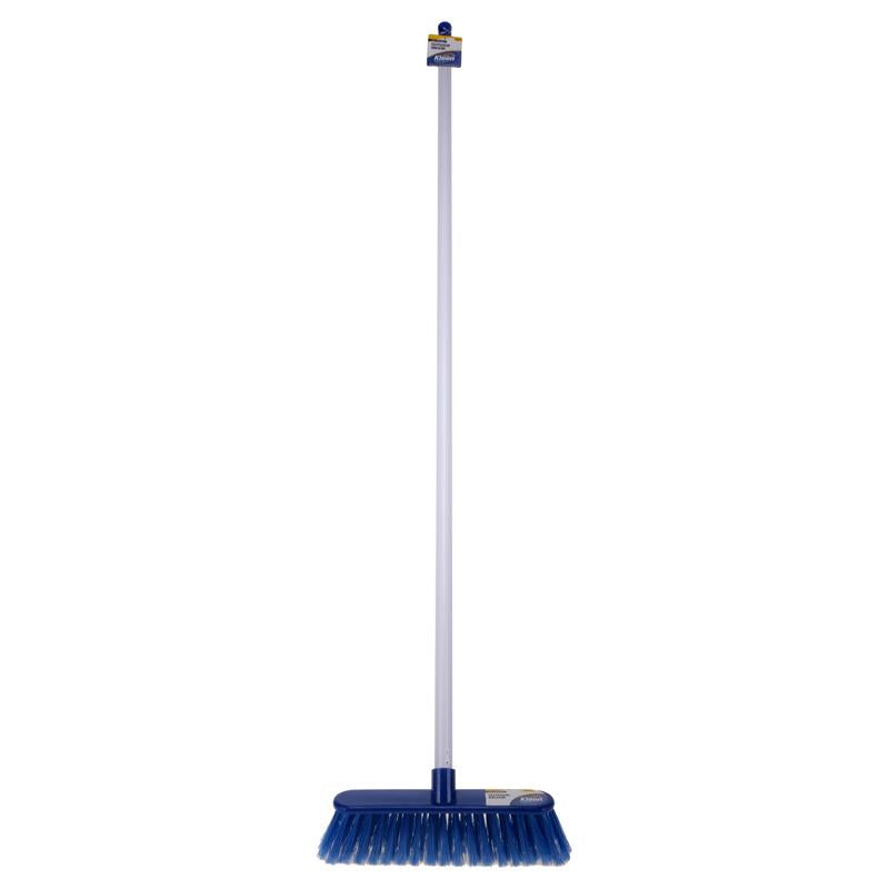 Outdoor All Purpose Broom - Bristle Head (28cm x 7cm) Handle (120cm) NIS Traders