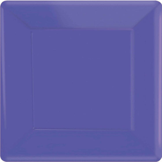 PAPER PLATES 26CM SQUARE 20CT - NEW PURPLE NIS Traders