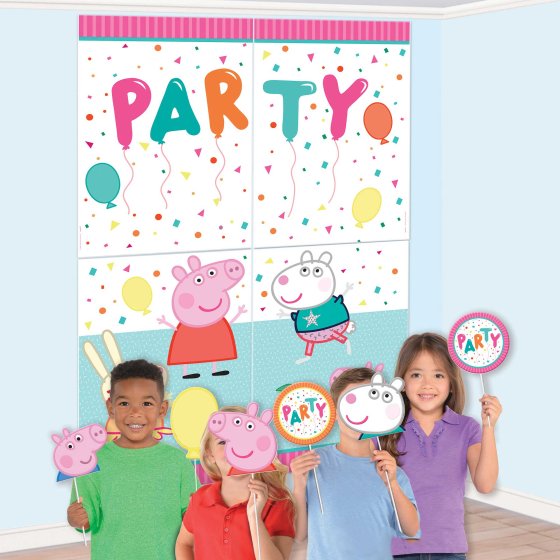 PEPPA PIG CONFETTI PARTY SCENE Setter & Assorted Photo Props NIS Traders