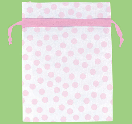 PINK Dots Organza Bags 12pc NIS Traders