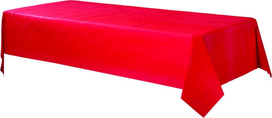 PLASTIC RECTANGULAR Tablecover-Apple Red NIS Traders