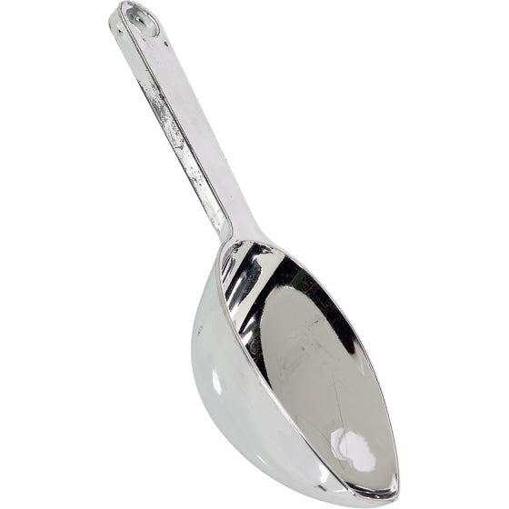 PLASTIC SCOOP SPOON - SILVER (1PC) NIS Traders