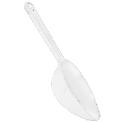 PLASTIC SCOOP SPOON - WHITE (1 pc) NIS Traders